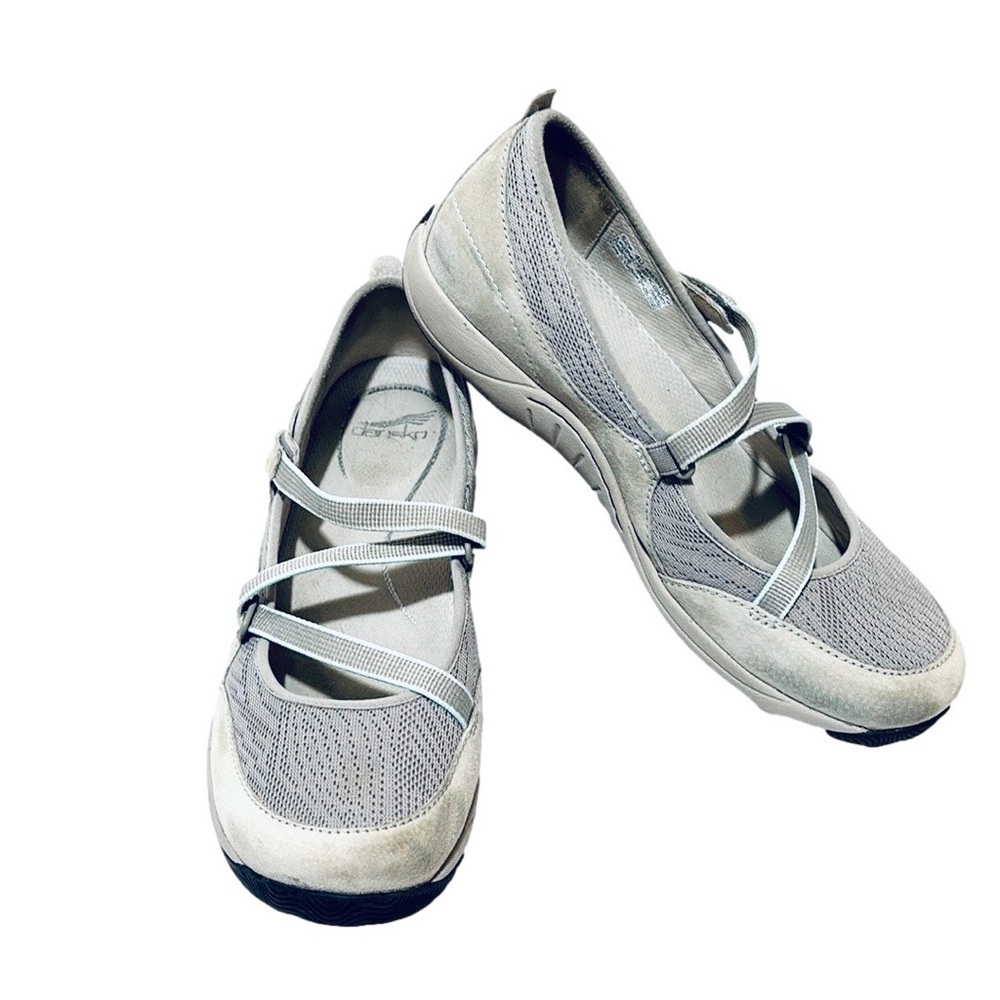 Dansko Hilda Mary Jane Sneakers, Size US 9.5/10 EUR 40, Light Gray